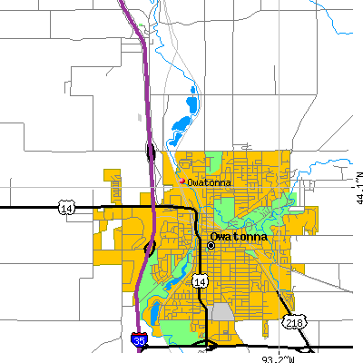 Owatonna map