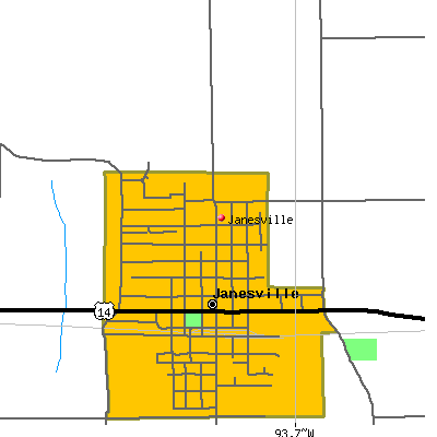 Janesville map