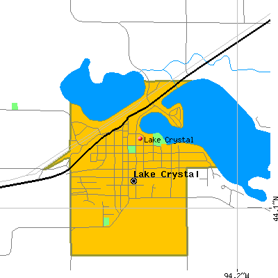 Lake Crystal map
