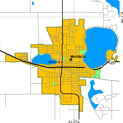 Waseca map