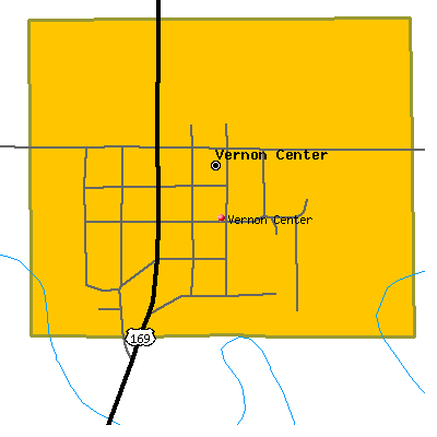 Vernon Center map
