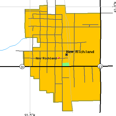 New Richland map
