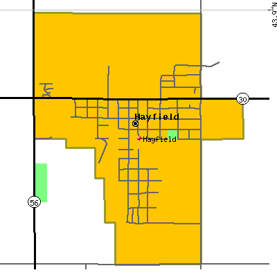 Hayfield map