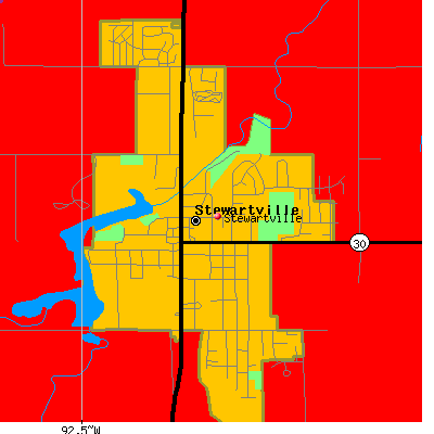 Stewartville map