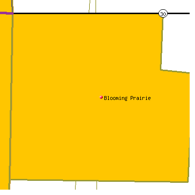 Blooming Prairie map