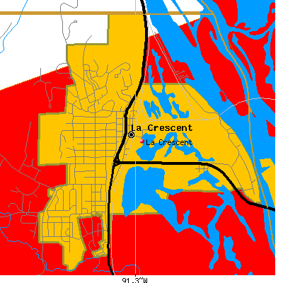La Crescent map