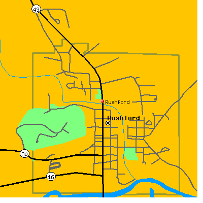 Rushford map