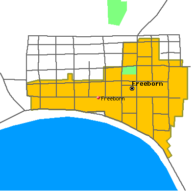 Freeborn map