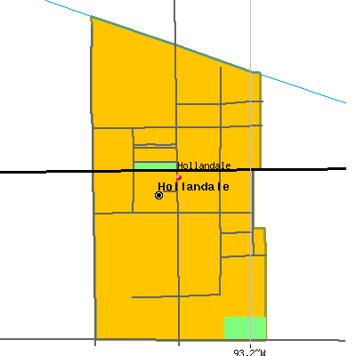 Hollandale map