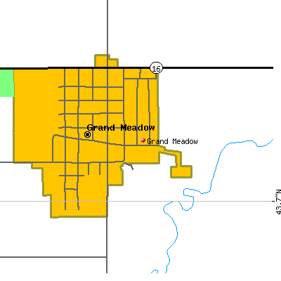 Grand Meadow map