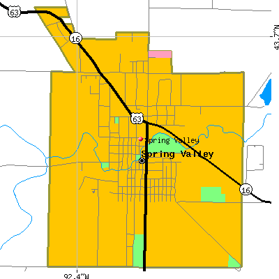 Spring Valley map