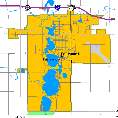 Fairmont map