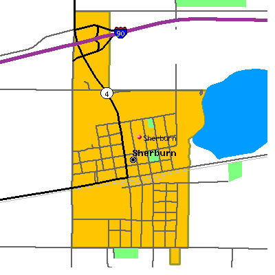Sherburn map