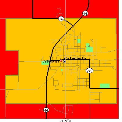Caledonia map