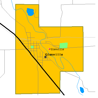 Glenville map