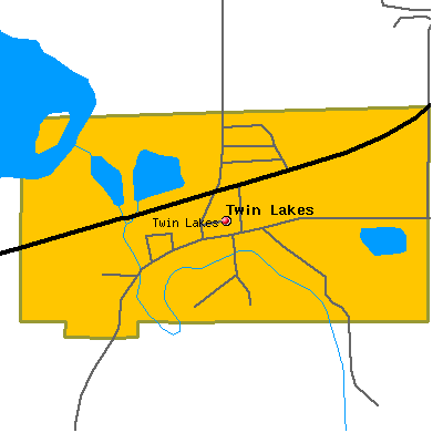 Twin Lakes map