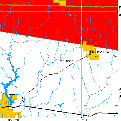 Simcoe map