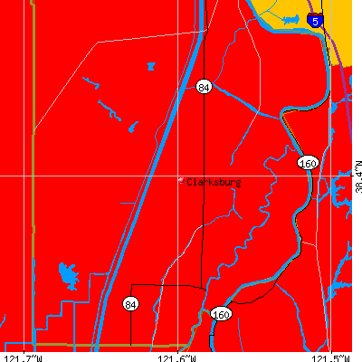 Clarksburg map