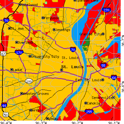 St. Louis map