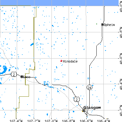 Hinsdale map