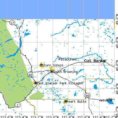 Blackfeet map