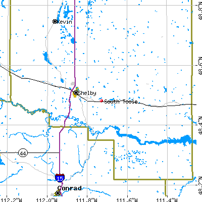 South Toole map