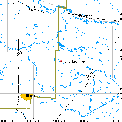 Fort Belknap map
