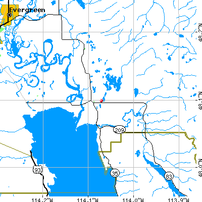 Creston-Bigfork map