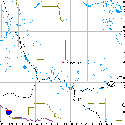 Helmville map