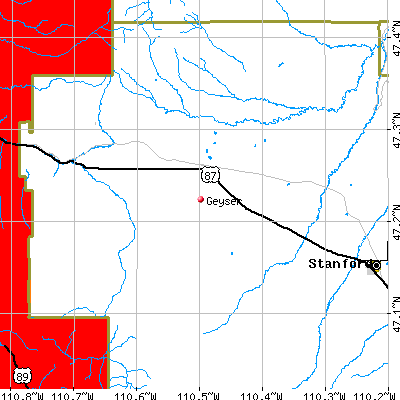 Geyser map