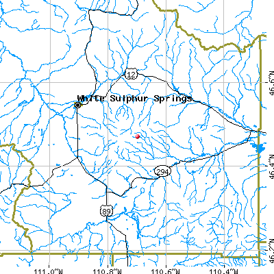 Martinsdale-Ringling map