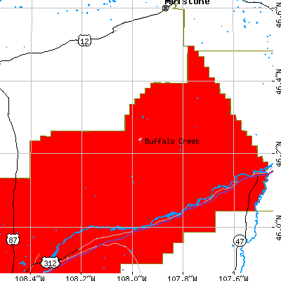 Buffalo Creek map