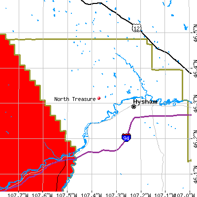 North Treasure map