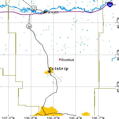 Rosebud map