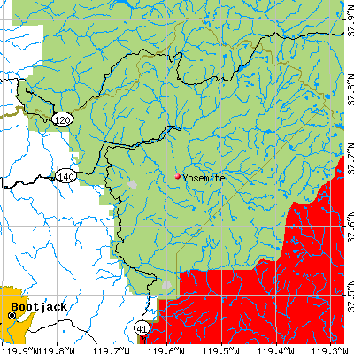 Yosemite map