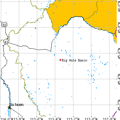 Big Hole Basin map