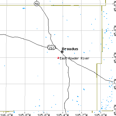 East Powder River map