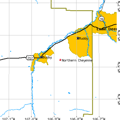 Northern Cheyenne map
