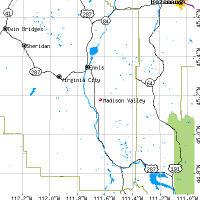 Madison Valley map