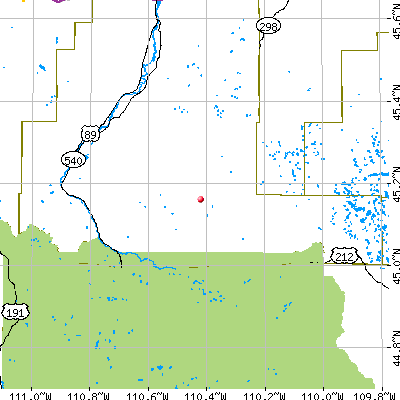 Gardiner-Cooke City map