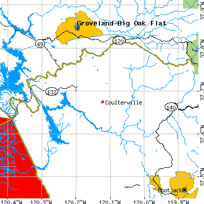Coulterville map