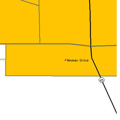 Newman Grove map