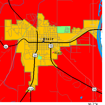 Blair map