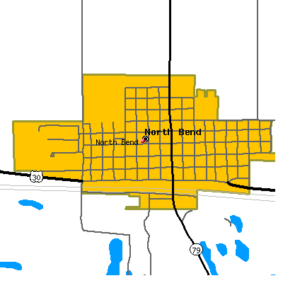 North Bend map