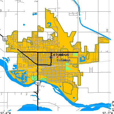 Columbus map