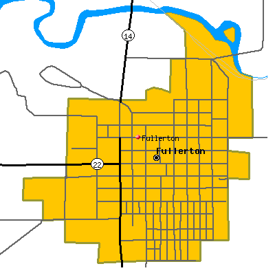 Fullerton map