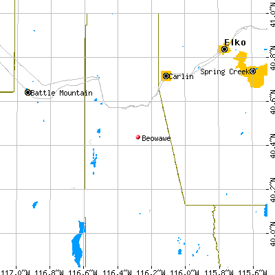 Beowawe map