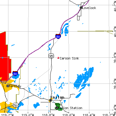 Carson Sink map