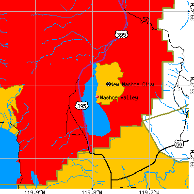 Washoe Valley map