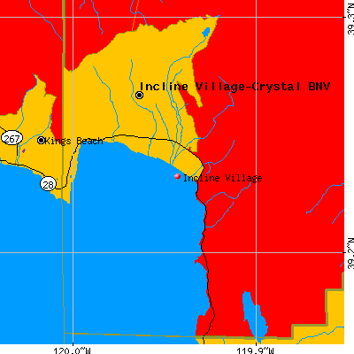 Incline Village map